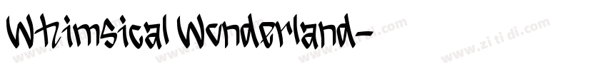 Whimsical Wonderland字体转换